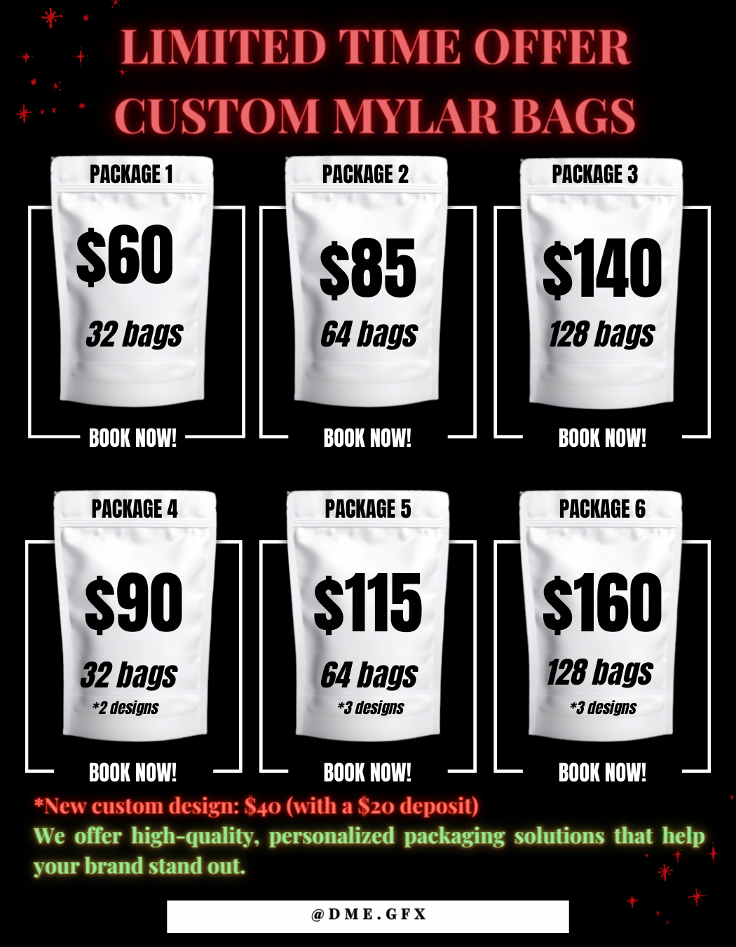 Custom Printed Mylar Bags