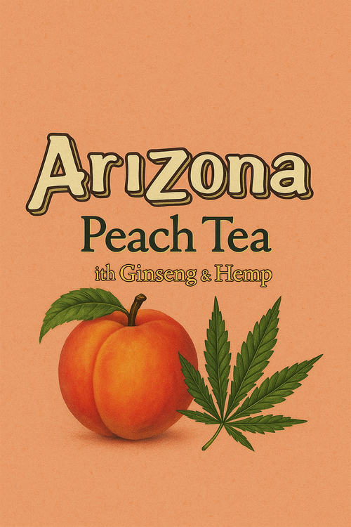 Arizona Peach Tea Premade Mylar Bag Design